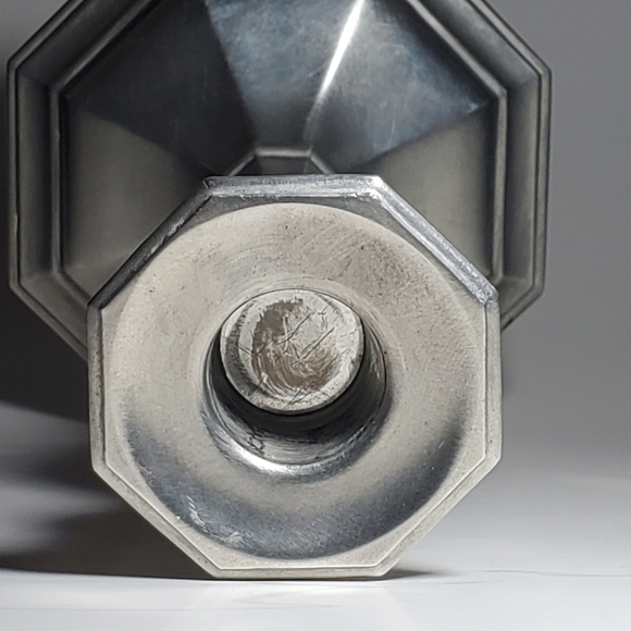 Pair of GORHAM Pewter Octette Model Candlesticks Vintage Discontinued 1950's EUC - Picture 11 of 14